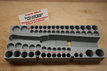 Packout Drawer Insert for M12 FUEL 3/8" Extended Reach High Speed Ratchet and 56-Piece Socket Set (ERASH HS) - Sidewinder Style