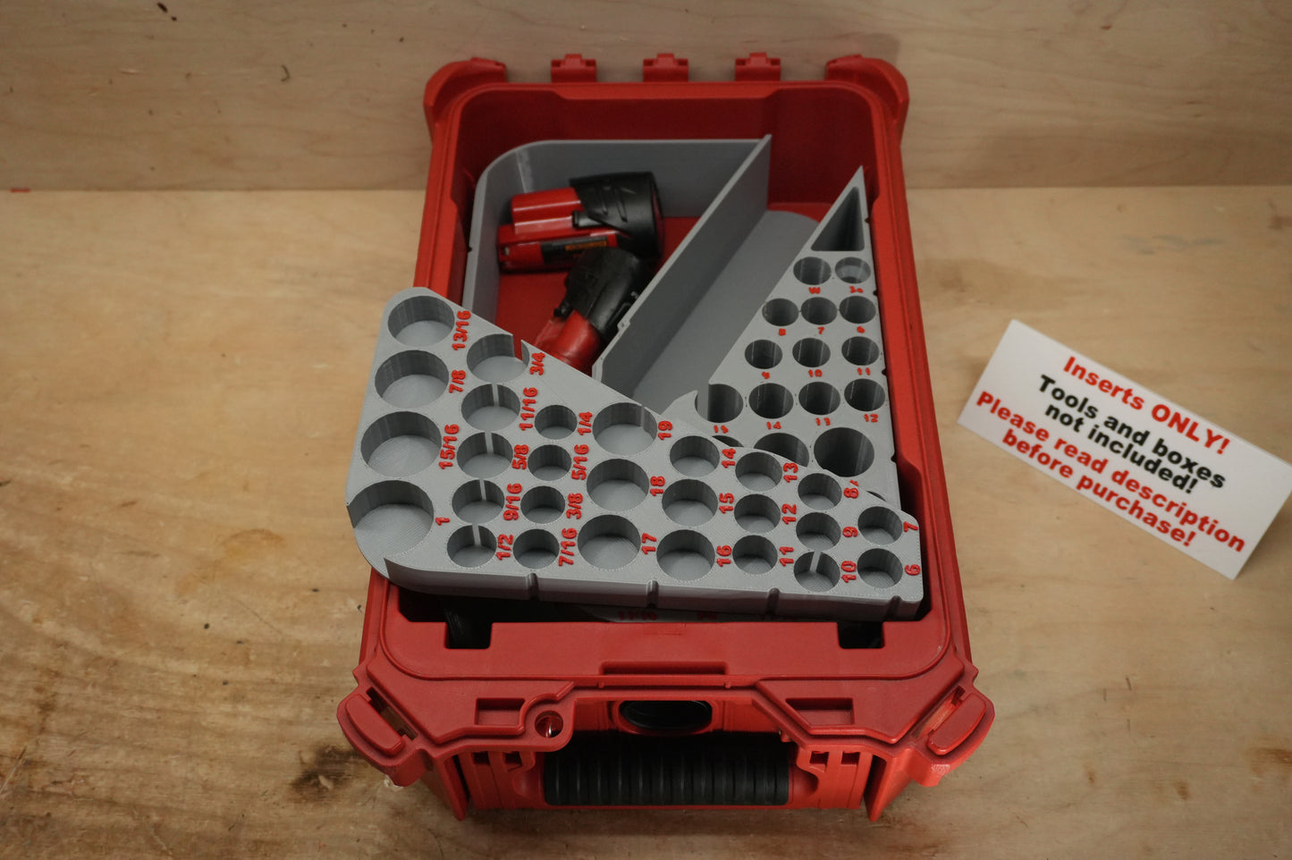 Packout Insert For M12 Extended Reach High Speed 3/8" Ratchet and 56-Piece Socket Set (MERSH HS)