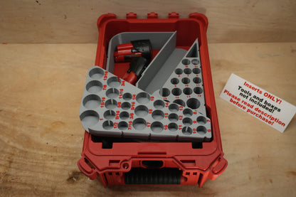 Packout Insert For M12 Extended Reach High Speed 3/8" Ratchet and 56-Piece Socket Set (MERSH HS)