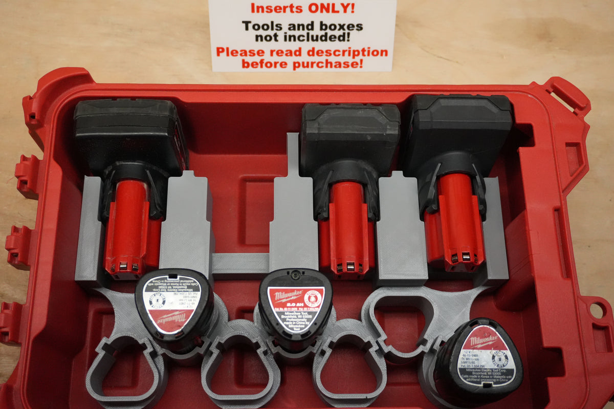 Packout Insert For M12 Mixed Battery Rack (MMBR) – 10-Spot Tools