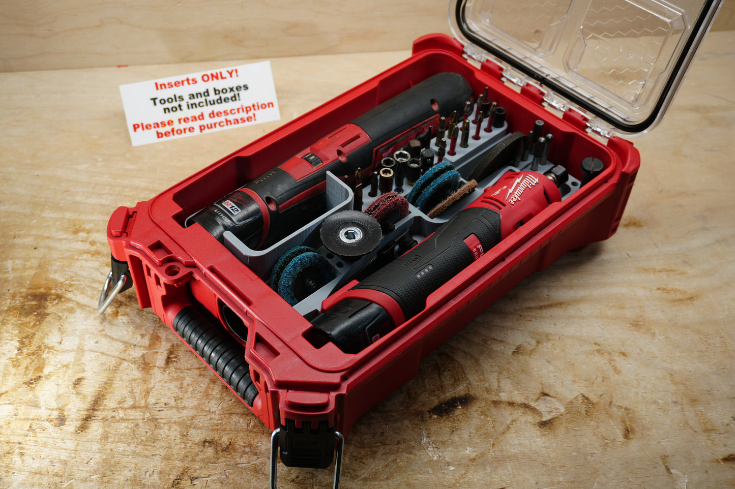 Packout SideCar Insert for M12 FUEL Straight Die Grinder (ScMSDG)