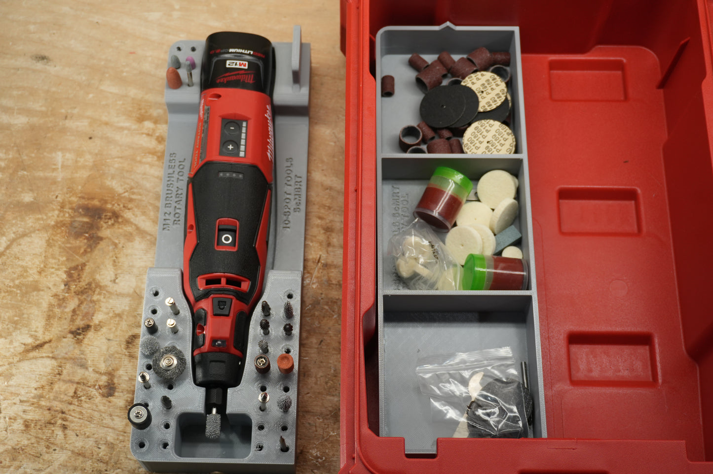 Packout SideCar Insert for M12 Brushless Rotary Tool (ScMBRT)