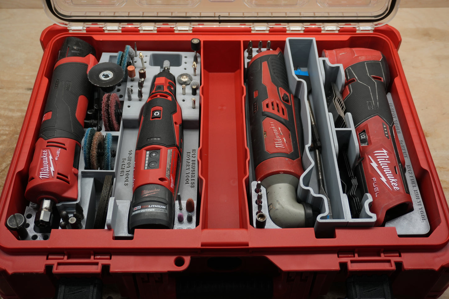 Packout SideCar Insert for M12 Right Angle Impact Driver (ScMRAID)