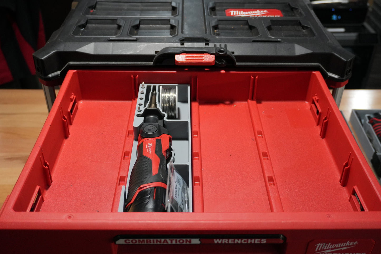 Packout 4-Drawer Insert for M12 Soldering Iron - Single Barrel D4 Collection (MSI D4)