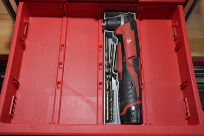 Packout 4-Drawer Insert for M12 Right Angle Drill - Single Barrel D4 Collection (MRAD D4)