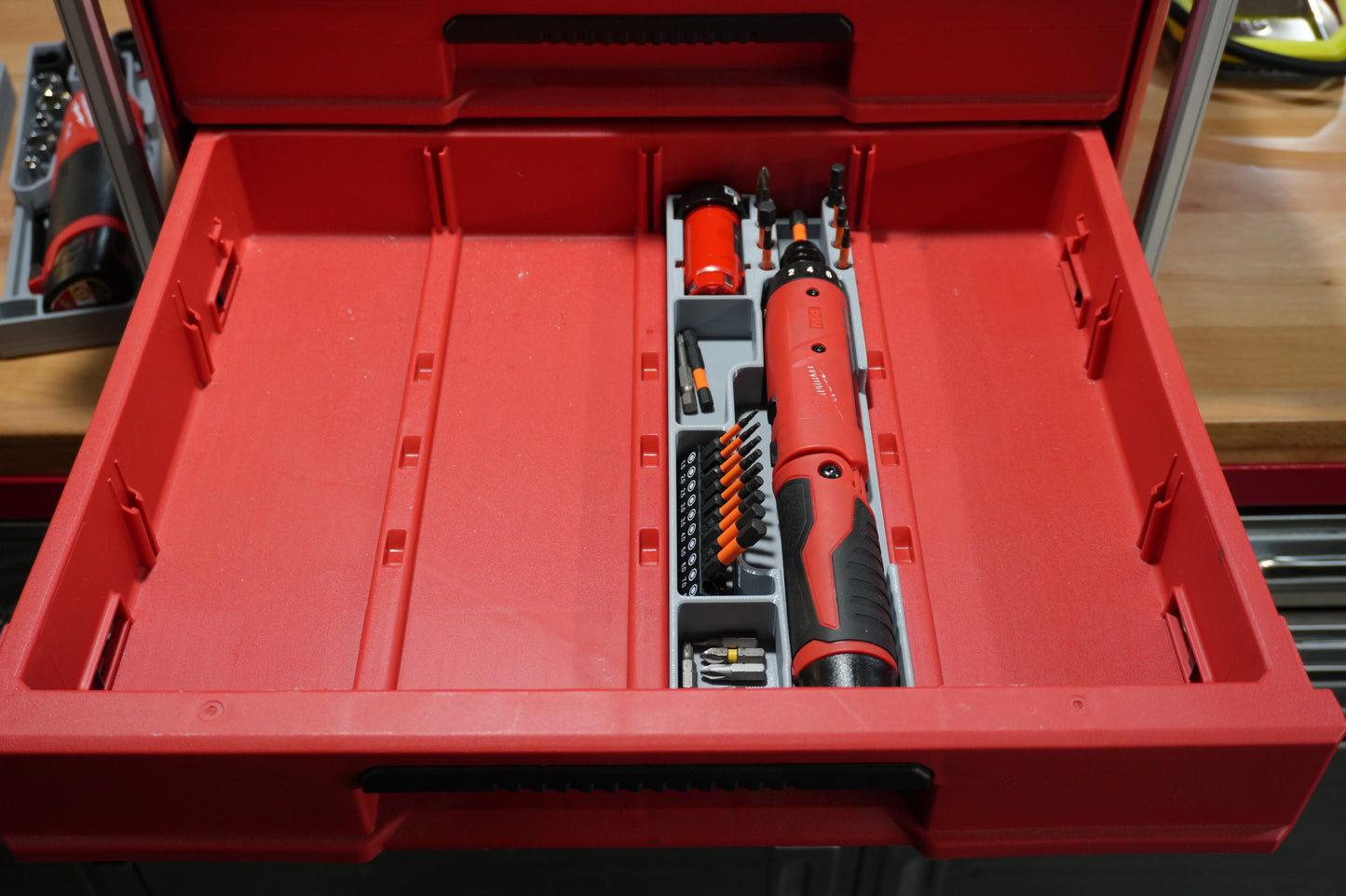 Packout 4-Drawer Insert for M4 Screwdriver - Single Barrel D4 Collection (M4SD D4)