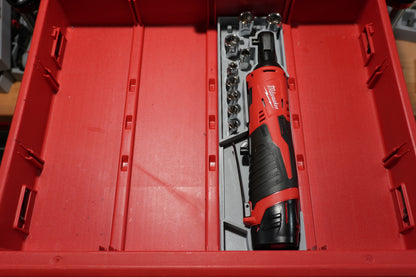 Packout 4-Drawer Insert for M12 1/4" Ratchet - Single Barrel D4 Collection (MR2456 D4)