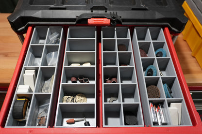 Packout 4-Drawer Inserts - Single Barrel Flex Bins