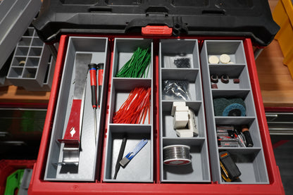 Packout 4-Drawer Inserts - Single Barrel Flex Bins