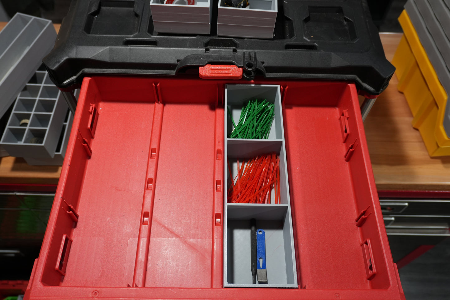 Packout 4-Drawer Inserts - Single Barrel Flex Bins