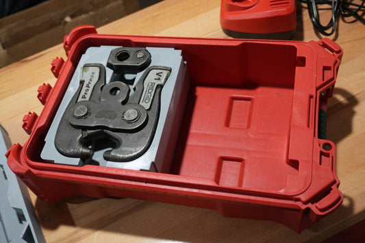 Packout Organizer Insert for Ridgid V1 Pivoting Press Ring Kit (RV1 DT)