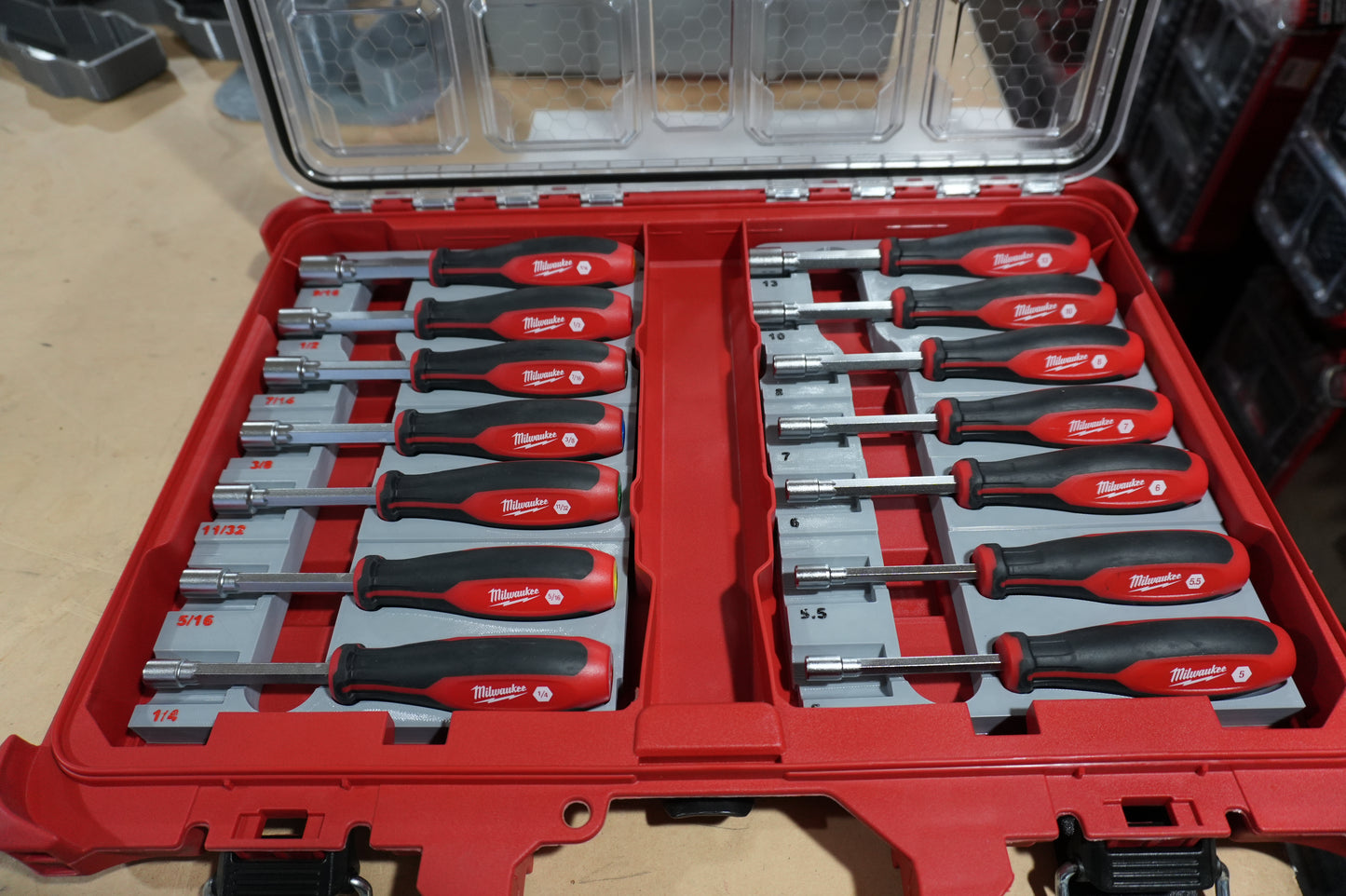 Packout Inserts for Milwaukee SAE Nut Drivers (MNDs)