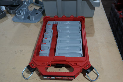 Packout Inserts for Milwaukee SAE Nut Drivers (MNDs)