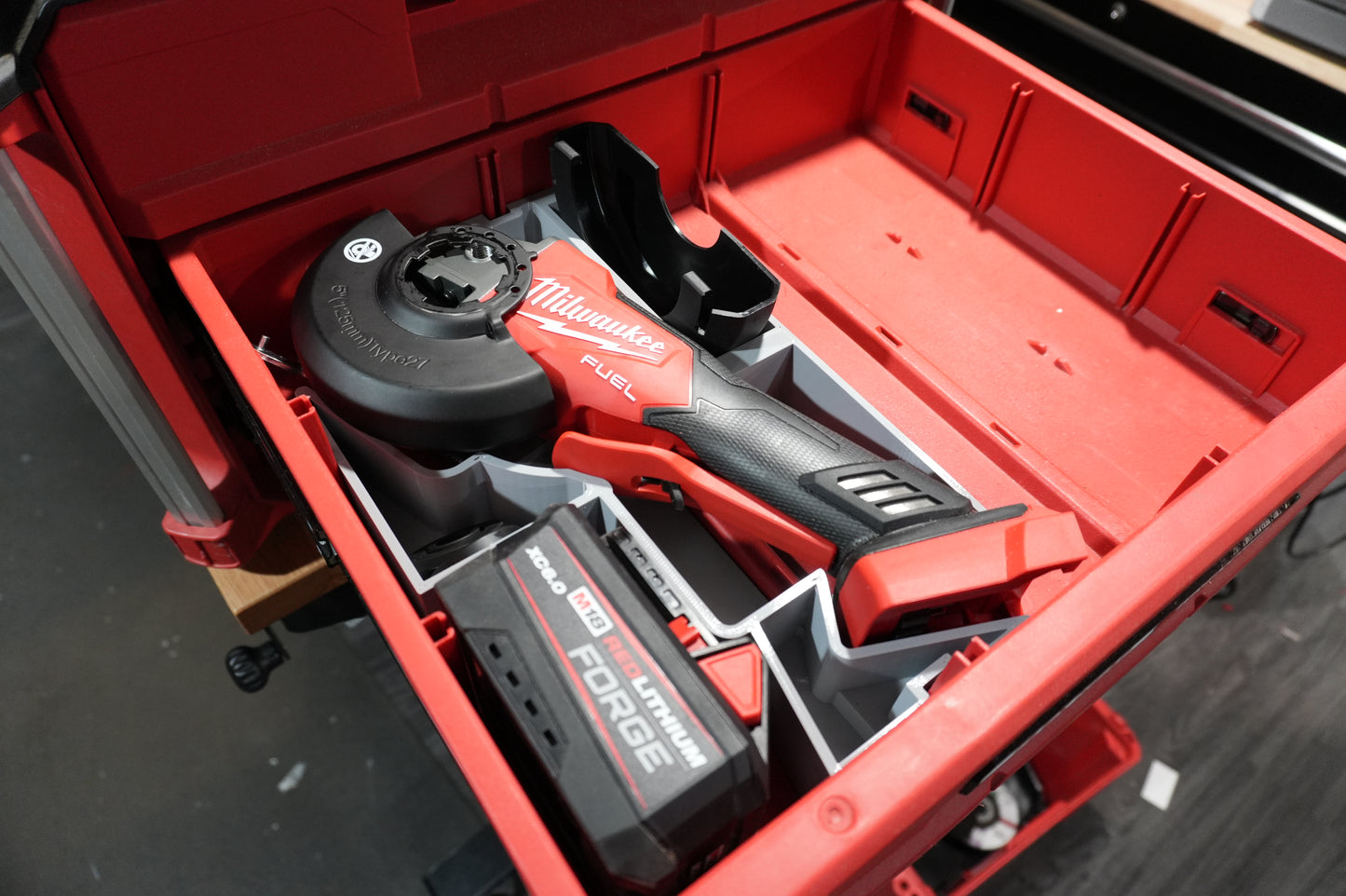 Packout 3-Drawer Insert For Milwaukee M18 FUEL 4 1/2" Grinder 2880 (MAG2880 D3)