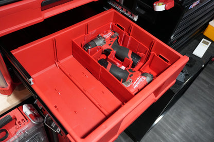 Packout Drawer Insert for M12 2nd Gen Fuel Drill and Impact Driver (MDD-DID D)