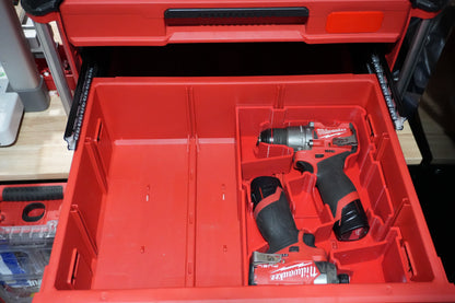 Packout Drawer Insert for M12 2nd Gen Fuel Drill and Impact Driver (MDD-DID D)