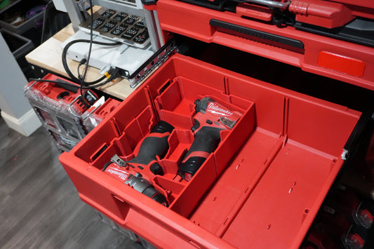 Packout Drawer Insert for M12 2nd Gen Fuel Drill and Impact Driver (MDD-DID D)