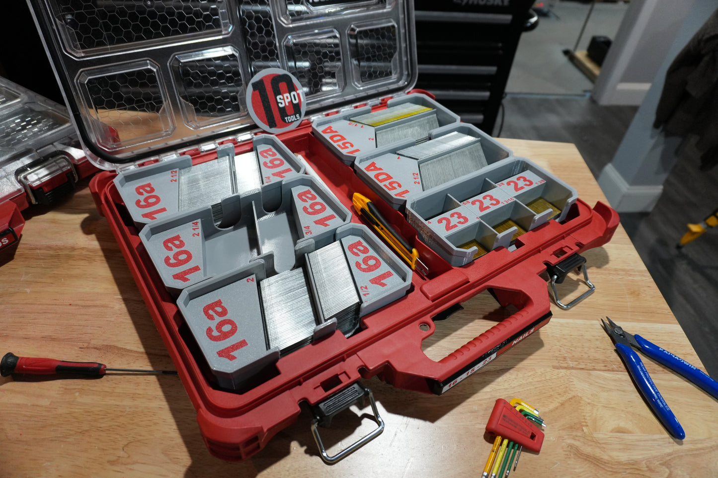 Packout Low Profile 16ga. Angled Finish Nail Caddies (LPNC16a)