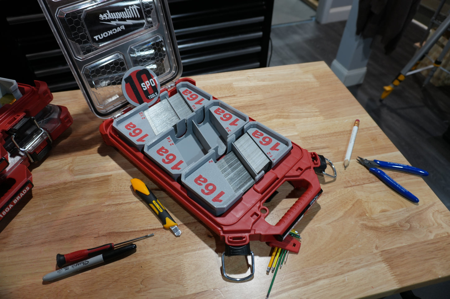 Packout Low Profile 16ga. Angled Finish Nail Caddies (LPNC16a)
