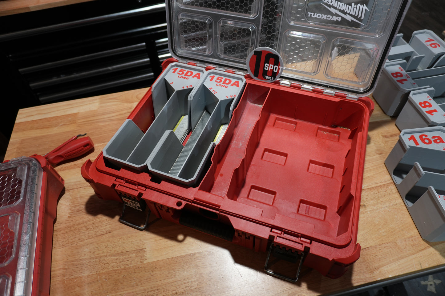 Packout Organizer 15ga. DA Long Stick Nail Caddies (NC15L)