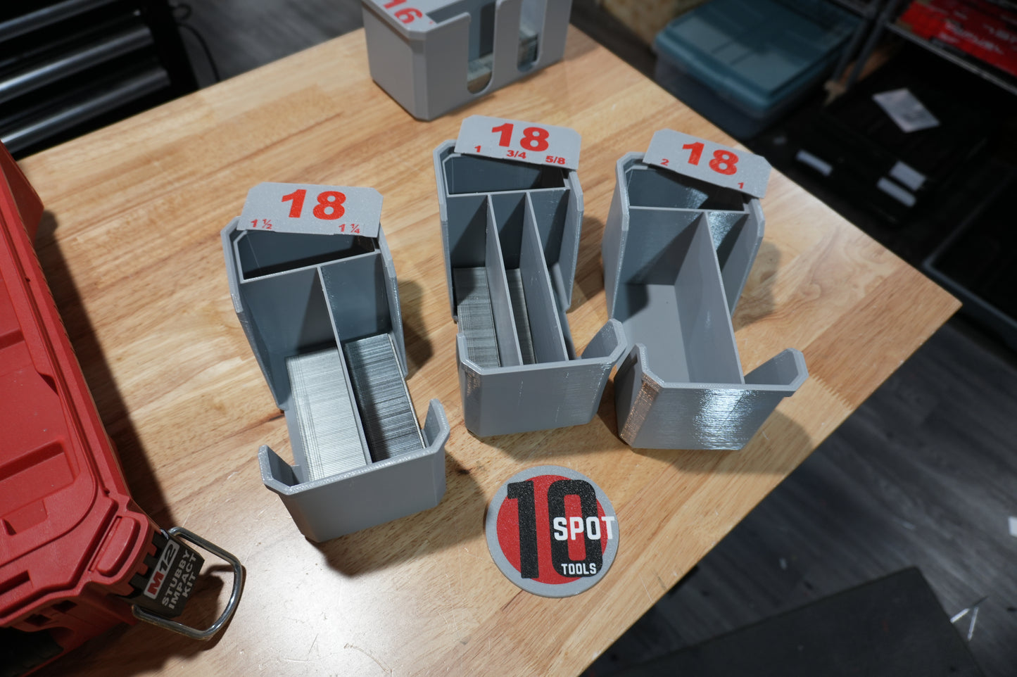 Packout Organizer 18ga. Brad Nail Caddies (NC18)