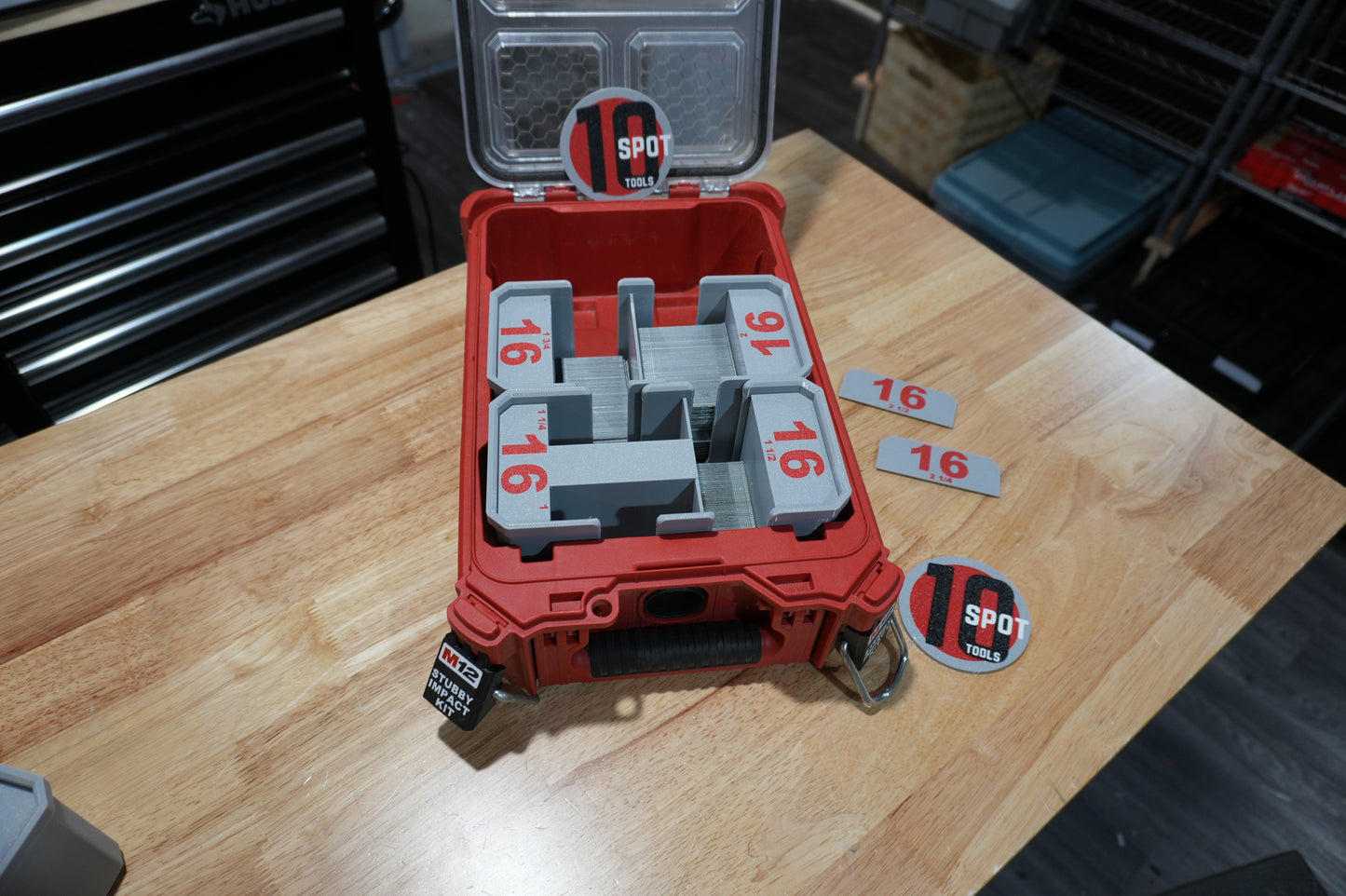 Packout Organizer 16ga. Straight Finish Nail Caddies (NC16)
