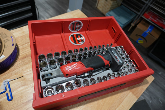 Packout Drawer Insert for M12 3/8" Ratchet and 56-Piece Socket Set (RASH) - Sidewinder Style
