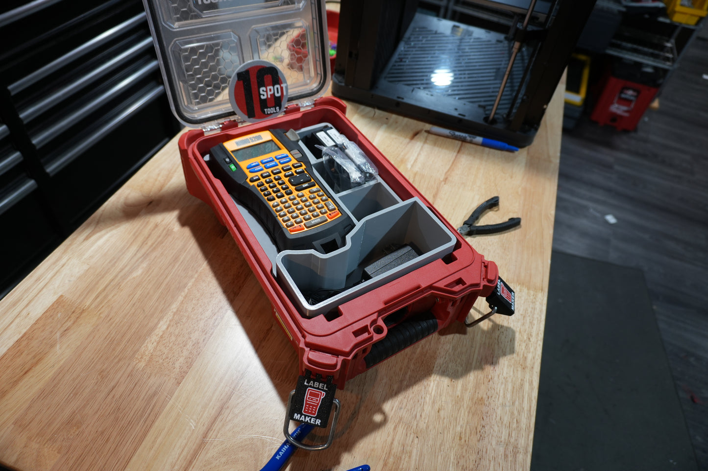 Packout Organizer Insert for Dymo Rhino 5200 Labeler (DR5200)