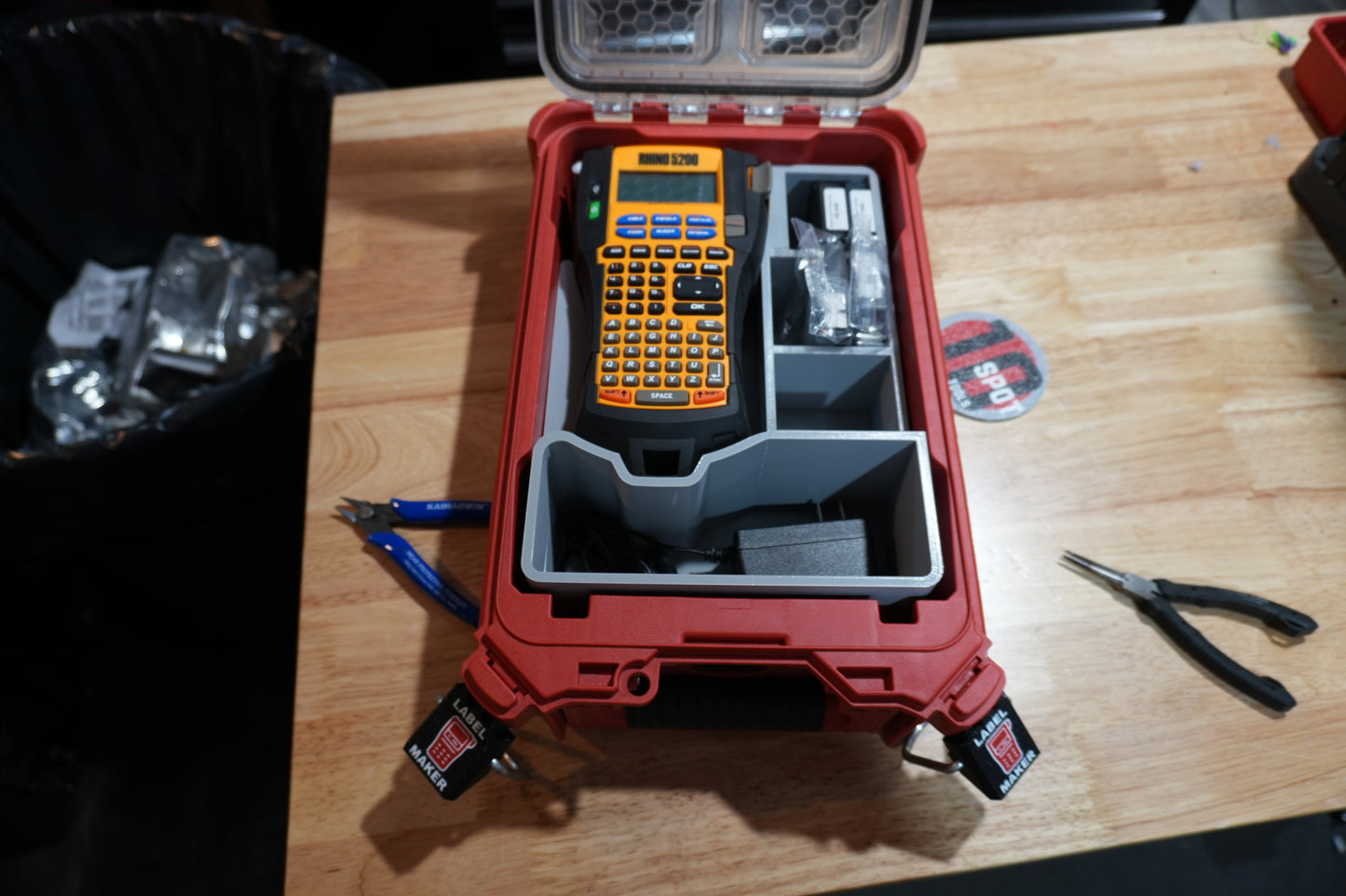 Packout Organizer Insert for Dymo Rhino 5200 Labeler (DR5200)