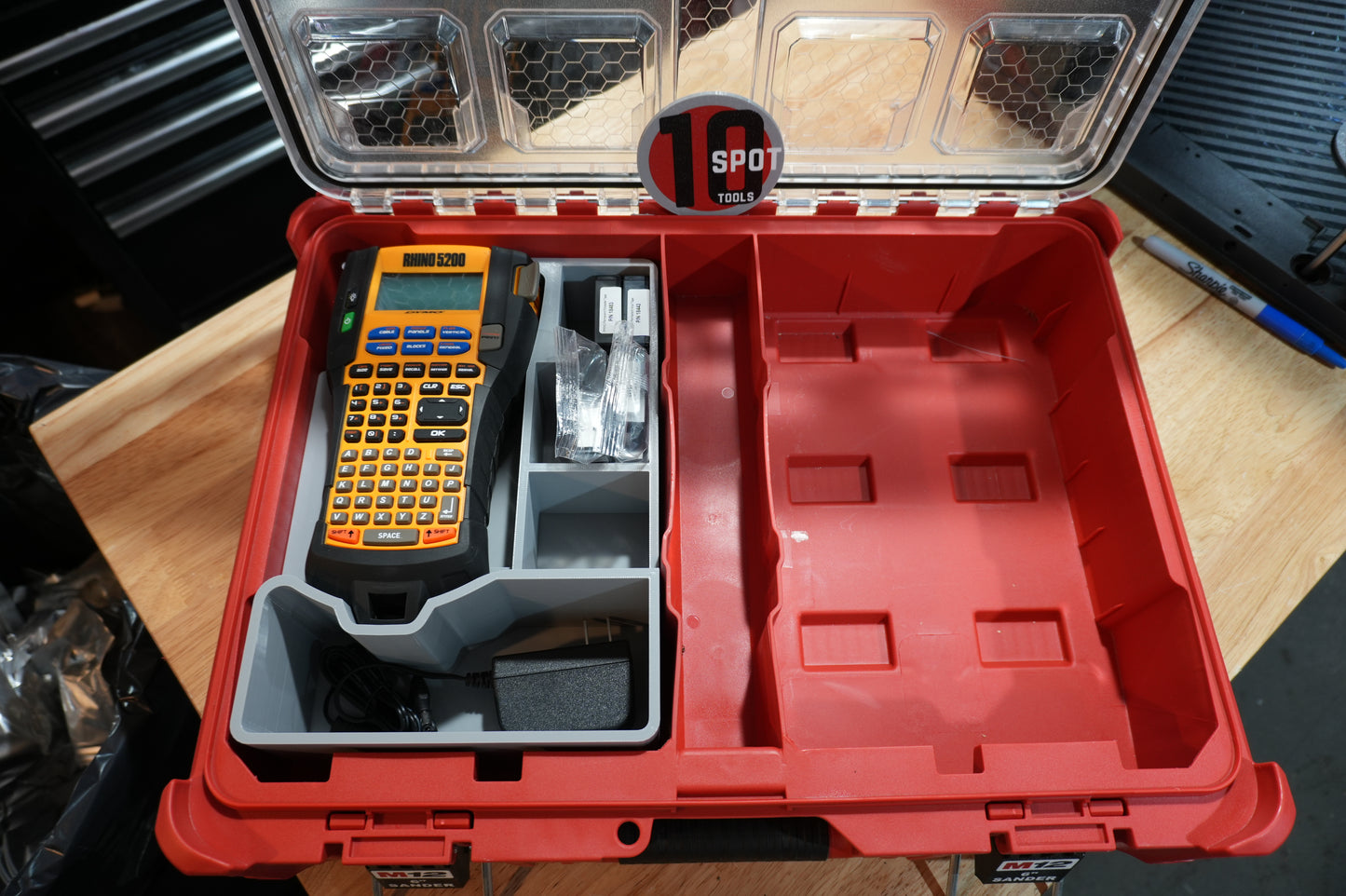Packout Organizer Insert for Dymo Rhino 5200 Labeler (DR5200)