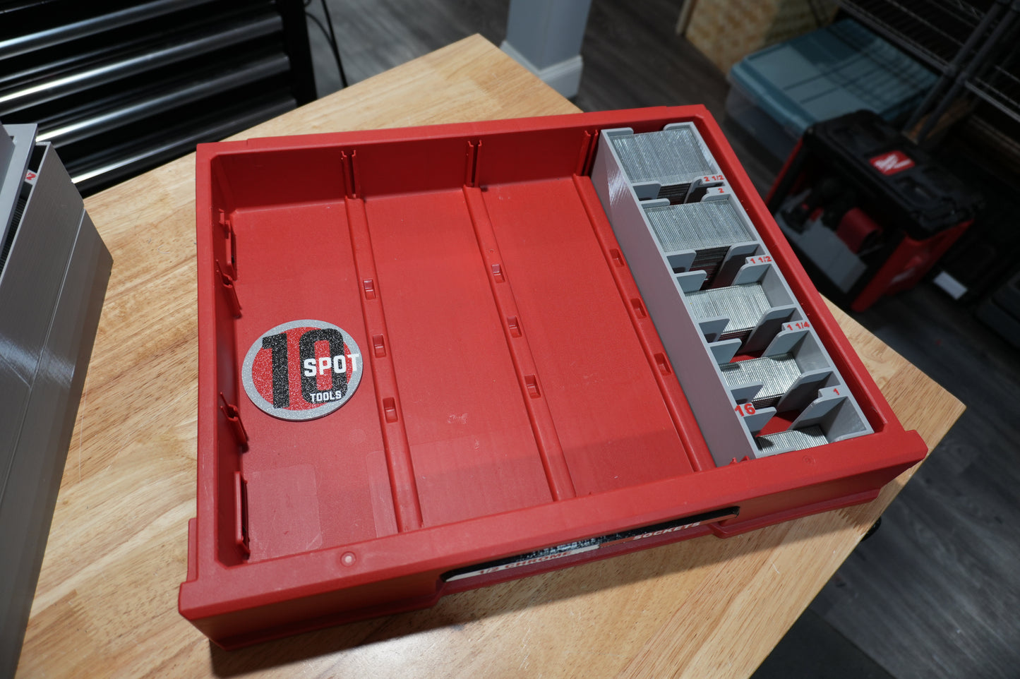 Packout Shallow Drawer 16ga. Straight Finish Nail Caddies (PD4NC16)