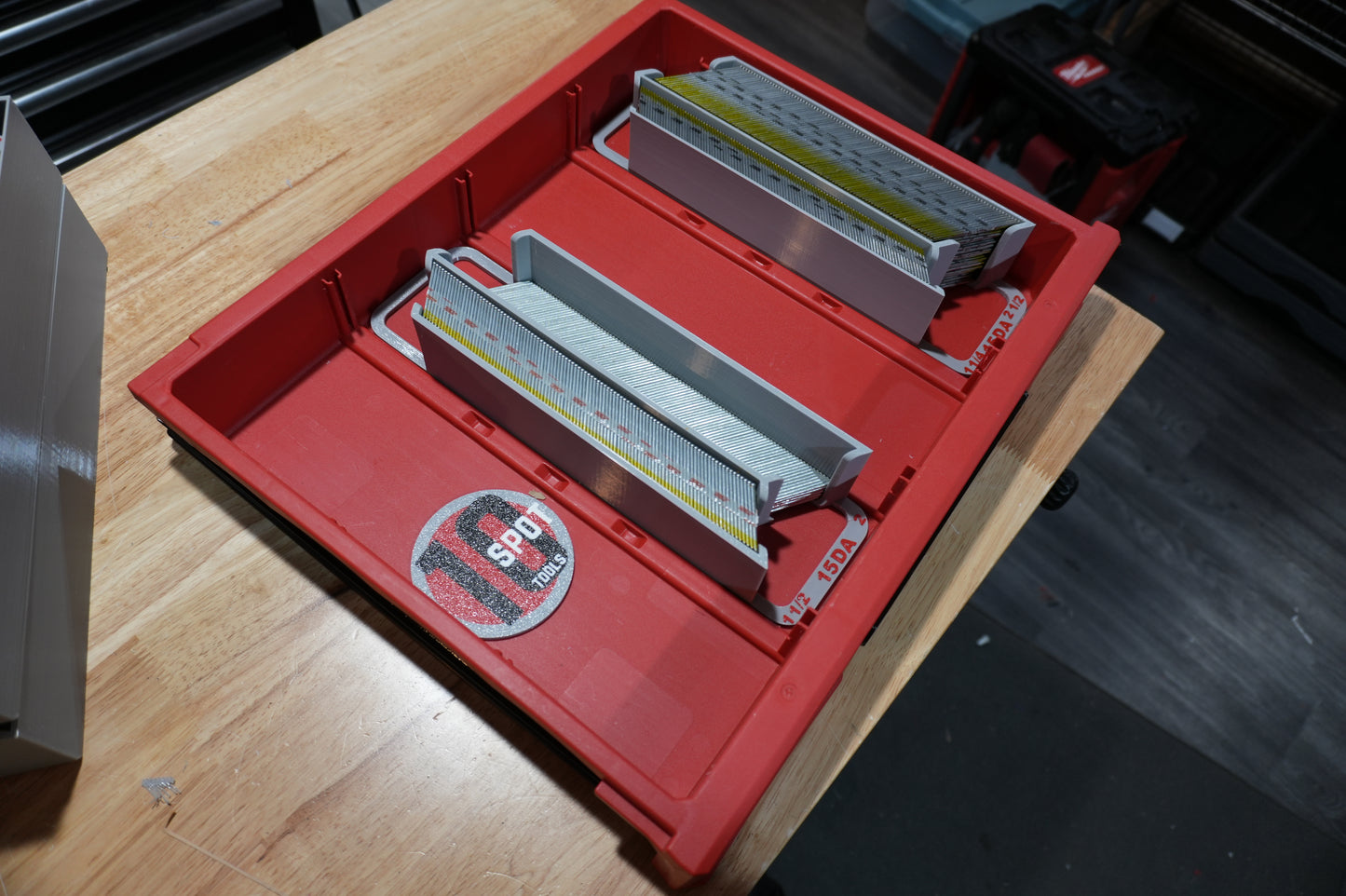 Packout Shallow Drawer 15ga. DA Long Stick Nail Caddies (PD4NC15L)