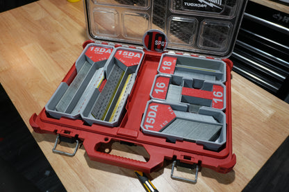 Packout Low Profile 15ga. DA short stick Finish Nail Caddies (LPNC15)