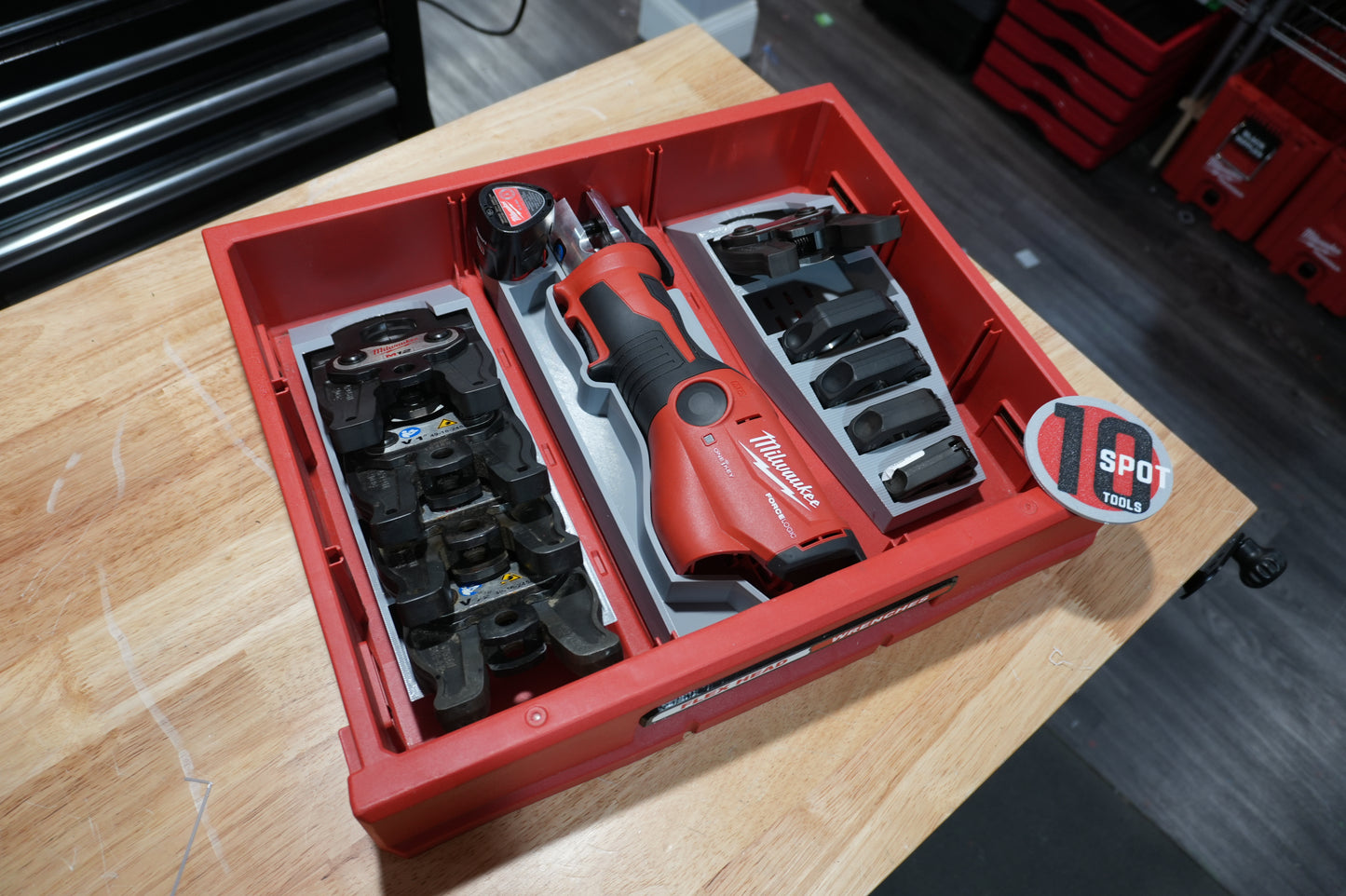 3-Drawer Packout Inserts for ONE KEY M12 Pro Press, Jaws, and Rings (MPO D)