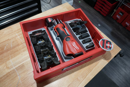3-Drawer Packout Inserts for ONE KEY M12 Pro Press, Jaws, and Rings (MPO D)
