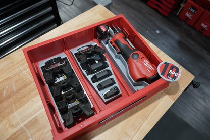3-Drawer Packout Inserts for ONE KEY M12 Pro Press, Jaws, and Rings (MPO D)