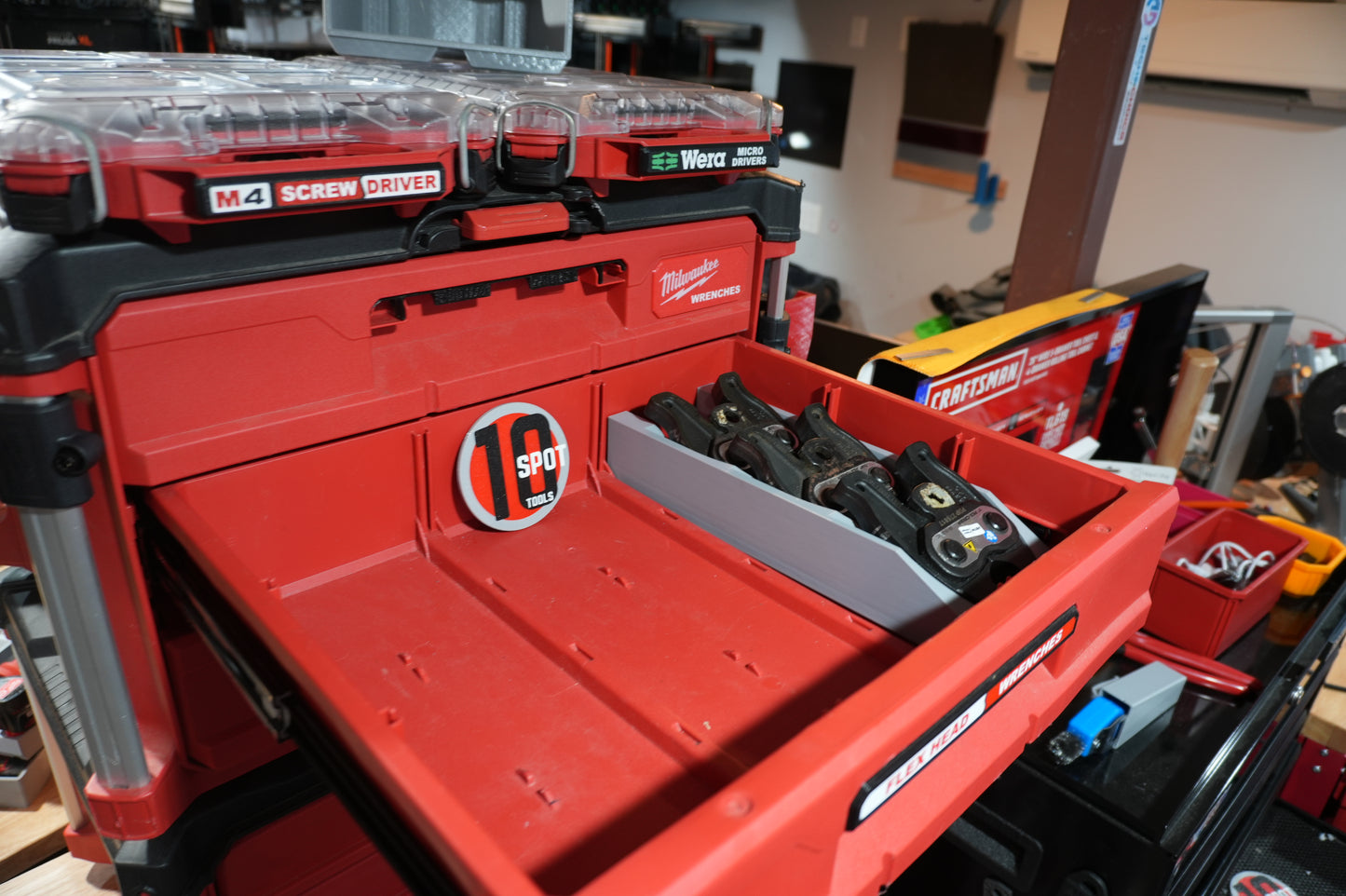 Packout 3-Drawer Insert for M12 PEX Jaws (MPxJ D)