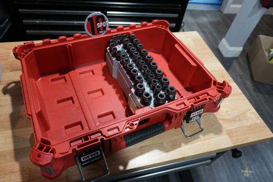 Packout Small Tool Box QuarterMaster Insert for Milwaukee 36-Piece Impact Socket Set (IST36 QM)