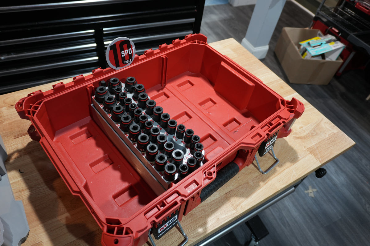 Packout Small Tool Box QuarterMaster Insert for Milwaukee 36-Piece Impact Socket Set (IST36 QM)
