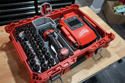 Packout Small Tool Box QuarterMaster Insert for Milwaukee 36-Piece Impact Socket Set (IST36 QM)