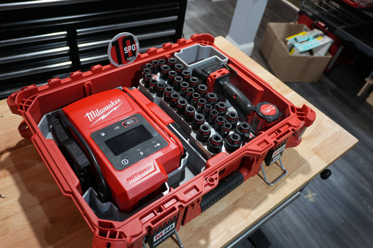 Packout Small Tool Box QuarterMaster Insert for M18 FUEL 3/8" Compact Impact Wrench (MSW2854 QM)