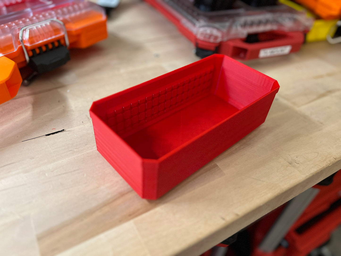 Bit Bins for use with the Milwaukee Tools Shockwave holders and 3D Printed holders.