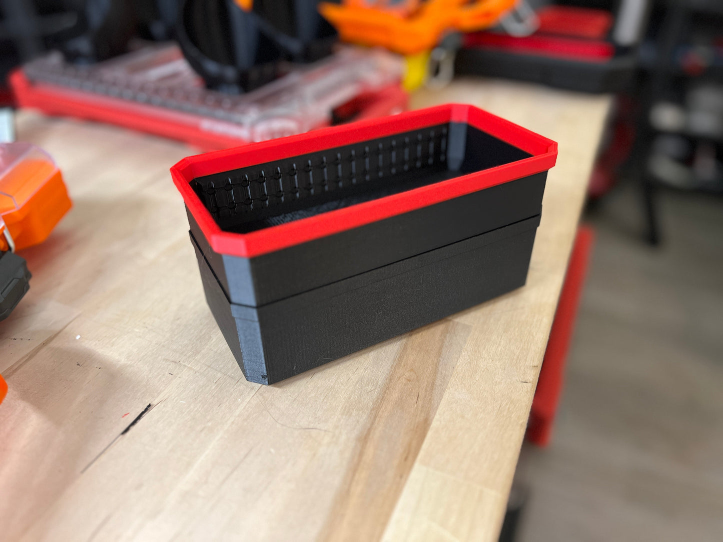 Bit Bins for use with the Milwaukee Tools Shockwave holders and 3D Printed holders.