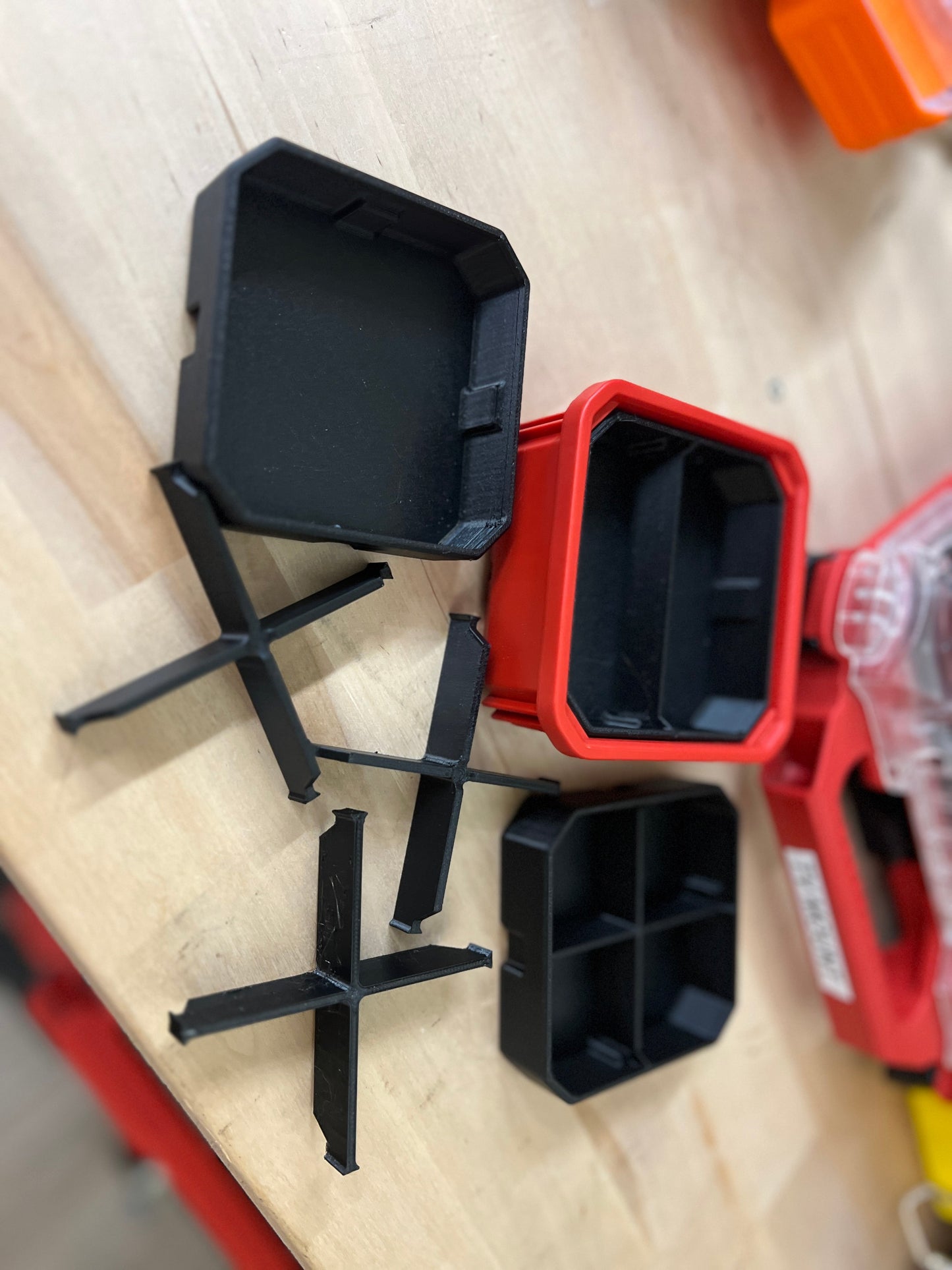 Nesting Bins for use with the Milwaukee Tools PACKOUT Low-Profile Bins