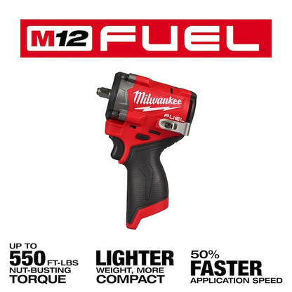 M12 FUEL Stubby 3/8" Impact Wrench (2562-20)