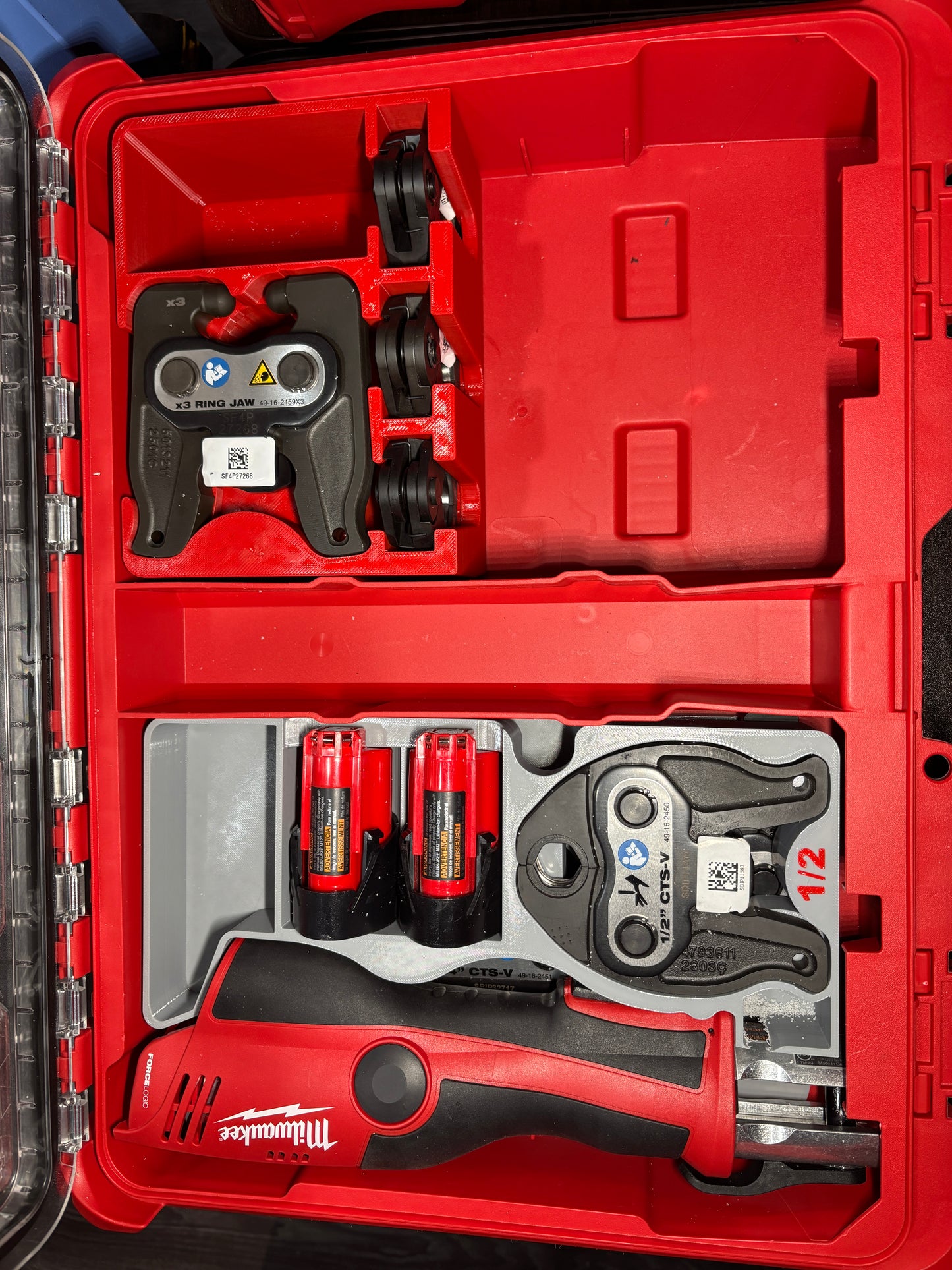 Packout Organizer Insert for Milwaukee Pivoting Press Ring Kit (MPRK DT)