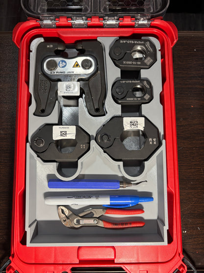 Packout Low Profile Organizer Insert for Milwaukee Pivoting Press Ring Kit (MPRK LP)