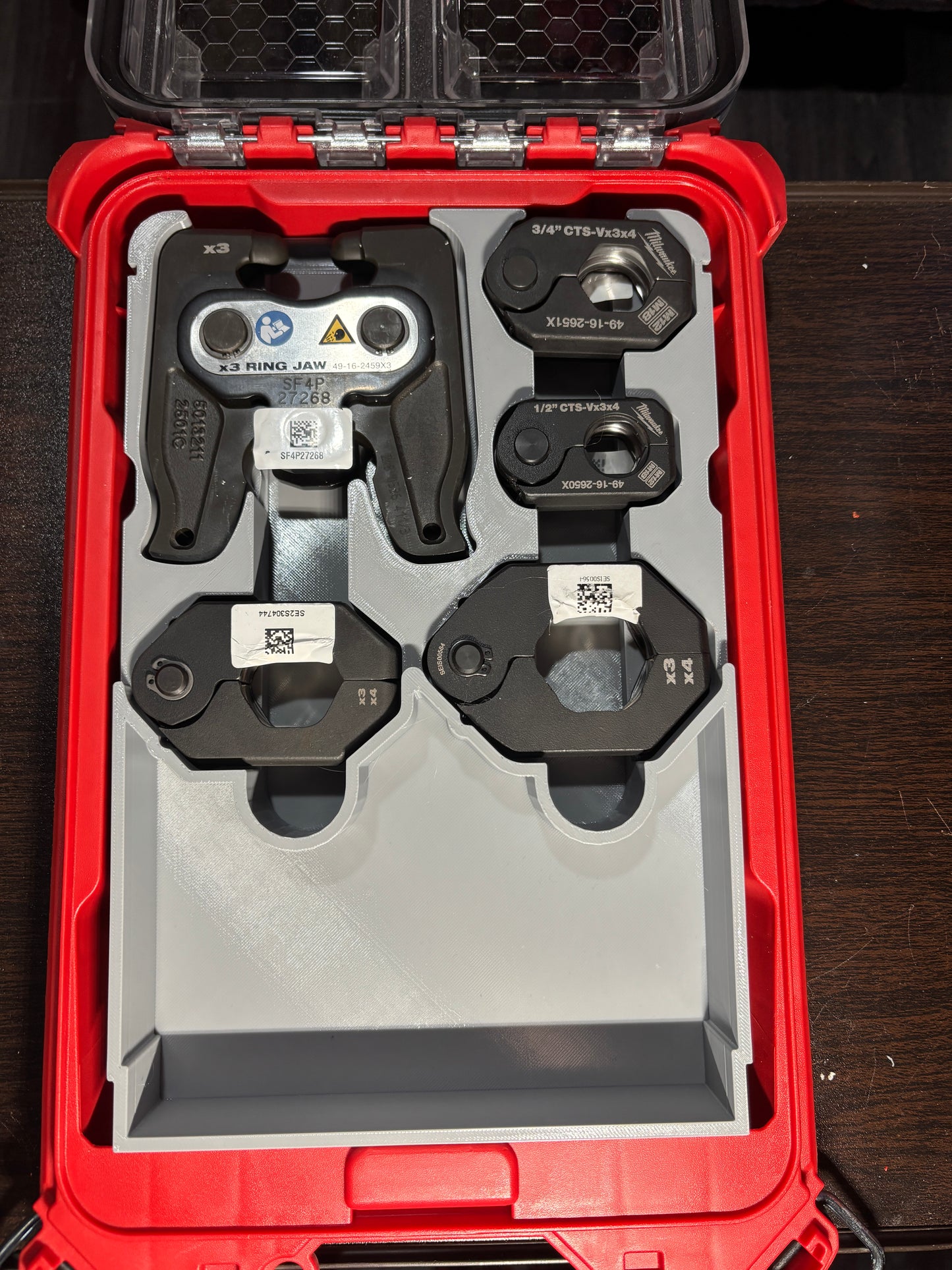 Packout Low Profile Organizer Insert for Milwaukee Pivoting Press Ring Kit (MPRK LP)