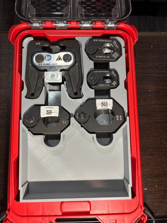 Packout Low Profile Organizer Insert for Milwaukee Pivoting Press Ring Kit (MPRK LP)