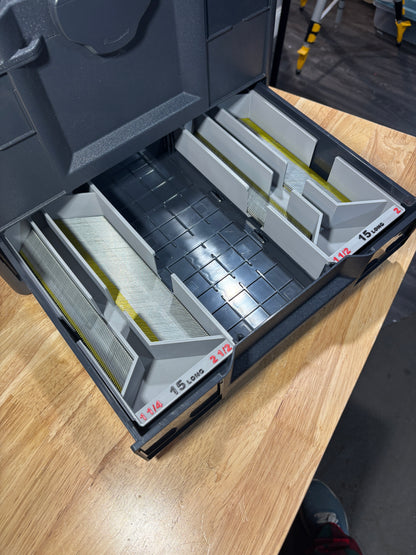 15 ga Long Stick DA Finish Nail Caddies for Systainer Drawers (SYS-NC15L)